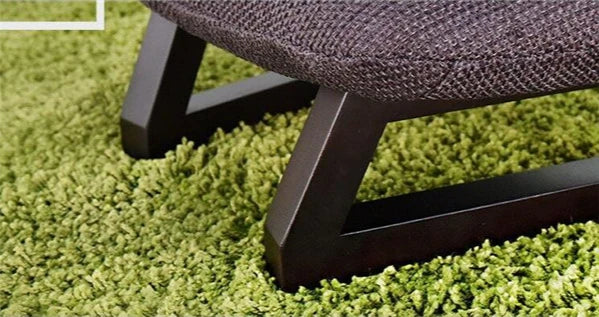 Meditation Bench and Cushion Set with Removable Fabric Cover, Handcrafted Stool, Yoga and Wellness, Meditation