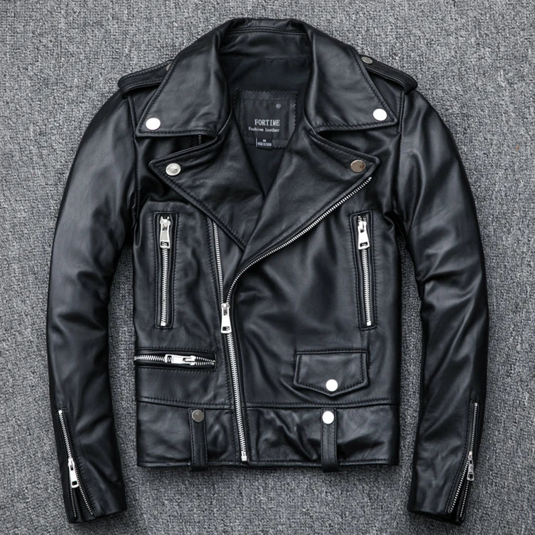 CC Shop Best,Sales.Popular woman slim fit genuine leather jacket.fashion motor rider sheepskin coat.soft leather cloth.패션