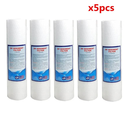 5Pcs/lot Replacement Water Sediment Filters (1 Micron) 2.5" x 10" Cartridges