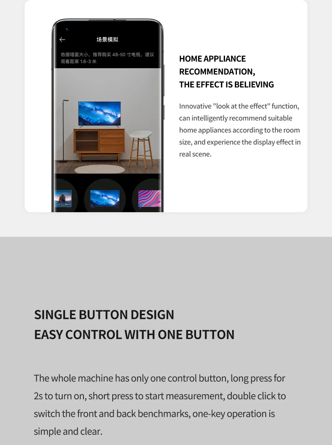 Xiaomi Mijia Smart Laser Rangefinder Real Time Distance Meter LCD Display Laser Range Finder Tape Measure Work with Mijia APP