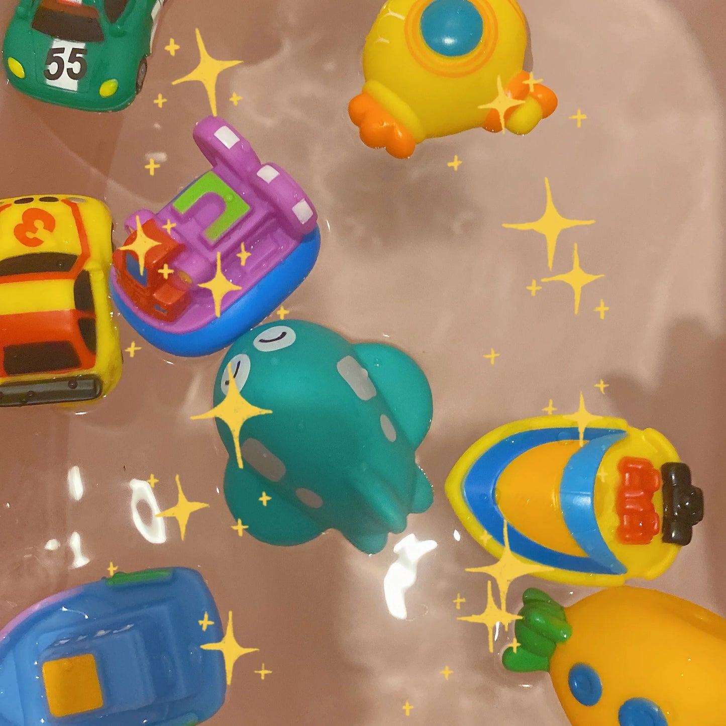 Water Toys Cartoon Classic Shower Bath Toy Cars Train Boats Bathroom Swimming Bathing Shower Educational Toys For Kids Gift