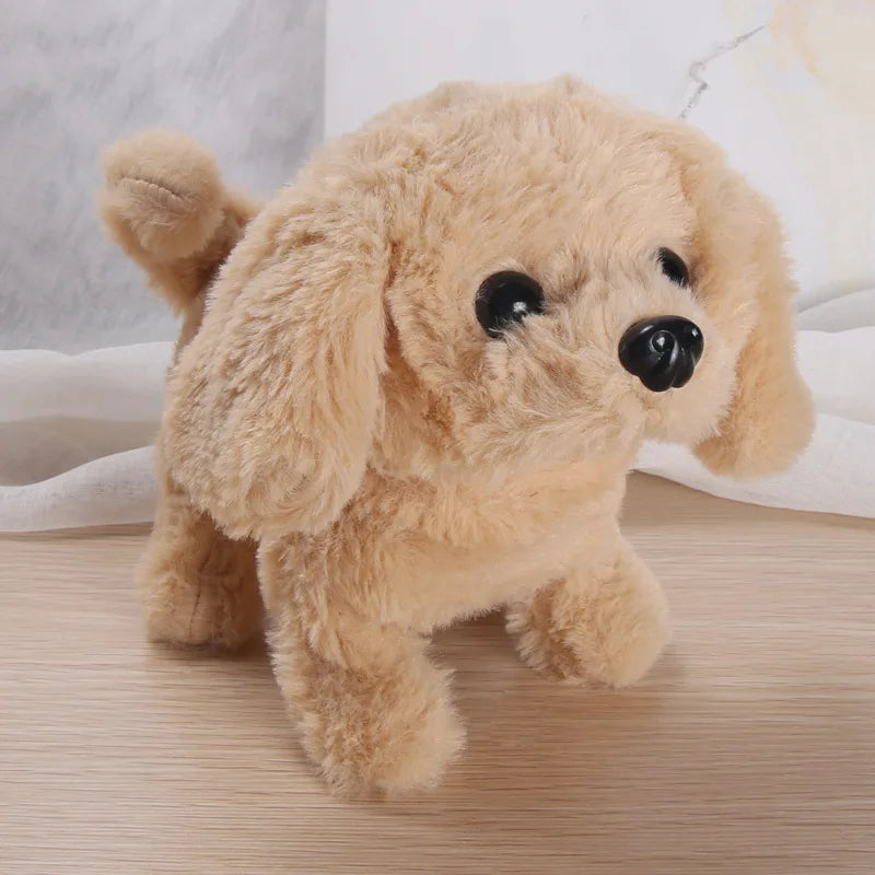 Plush Puppy Electronic Toy Dog Adorable Kids' Smart Interactive Walks Barks Jumps Wags Tail Baby Birthday Gift