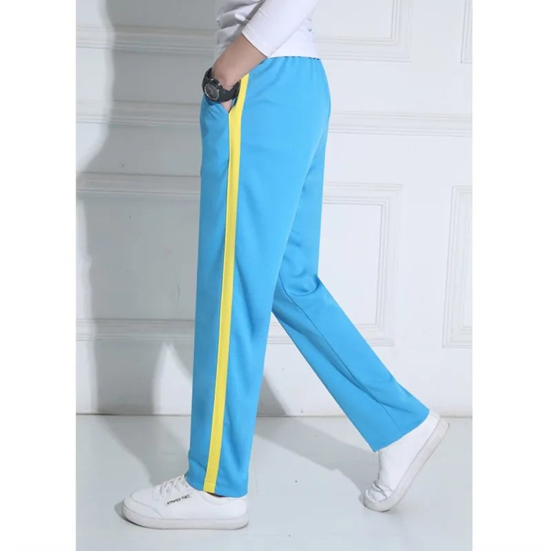 Unisex New Pants Casual Sweatpants Striped Bastic Trousers Pants Men Joggers Simple Work Pants