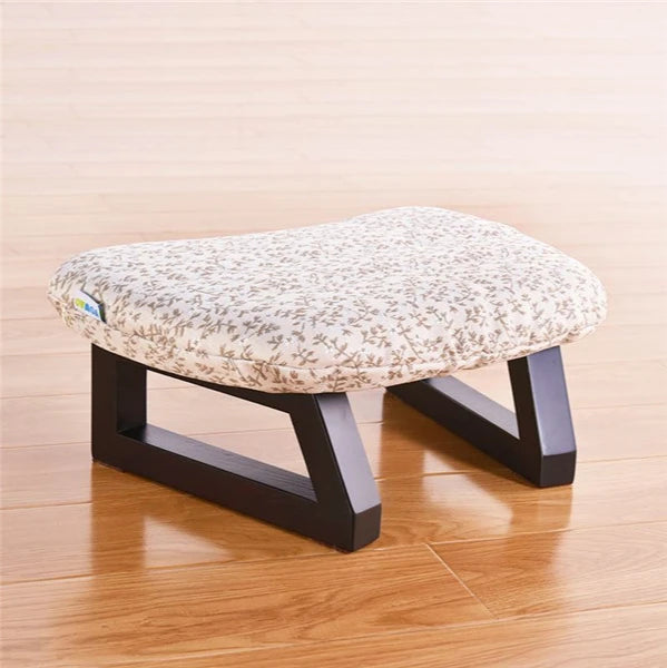 Meditation Bench and Cushion Set with Removable Fabric Cover, Handcrafted Stool, Yoga and Wellness, Meditation