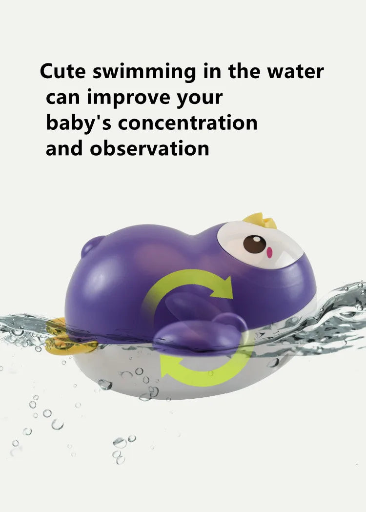 New Baby Bath Toys Cartoon Kids Learning Cognition Cute Animal Swimming Frogs Tortoise Crab Classic Baby Water Toy For Children