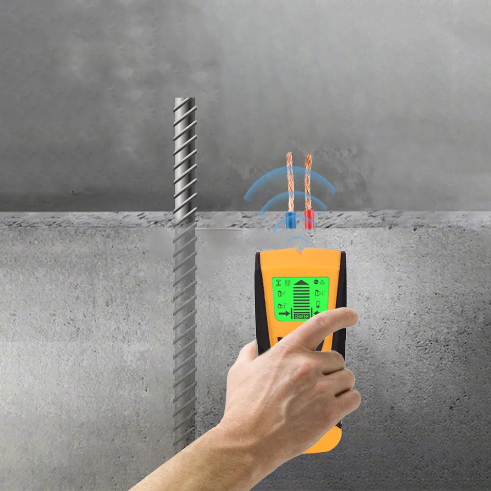 3 in 1 Wall Metal Detector Depth Professional Find Metal Wood Studs AC Voltage Live Wire Detect Wall Scanner Electric Box Finder