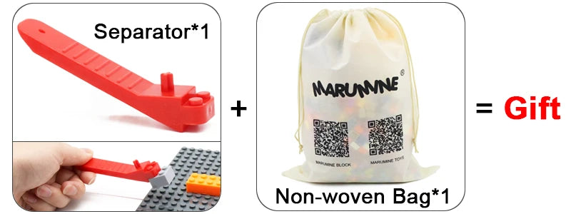 Marumine Rock Panel Rectangular 8x8x6 Medium Symmetric MOC Bricks 10PCS 23996 Mountain Building Blocks Bulk Parts Accessories