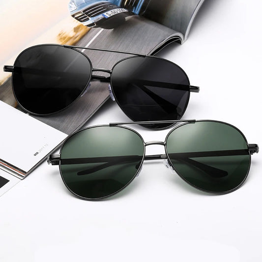 New Men Vintage pilot Polarized Sunglasses Classic Brand Sun glasses Coating Lens Driving Eyewear For Men/Women Sunglasses