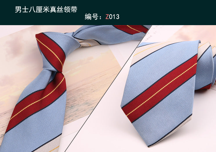 8cm Adult Silk Neckties for Mens Suits Wedding Neck Ties Retro Striped Corbatas Gravata Neckwear Gentleman Gravatas Tie