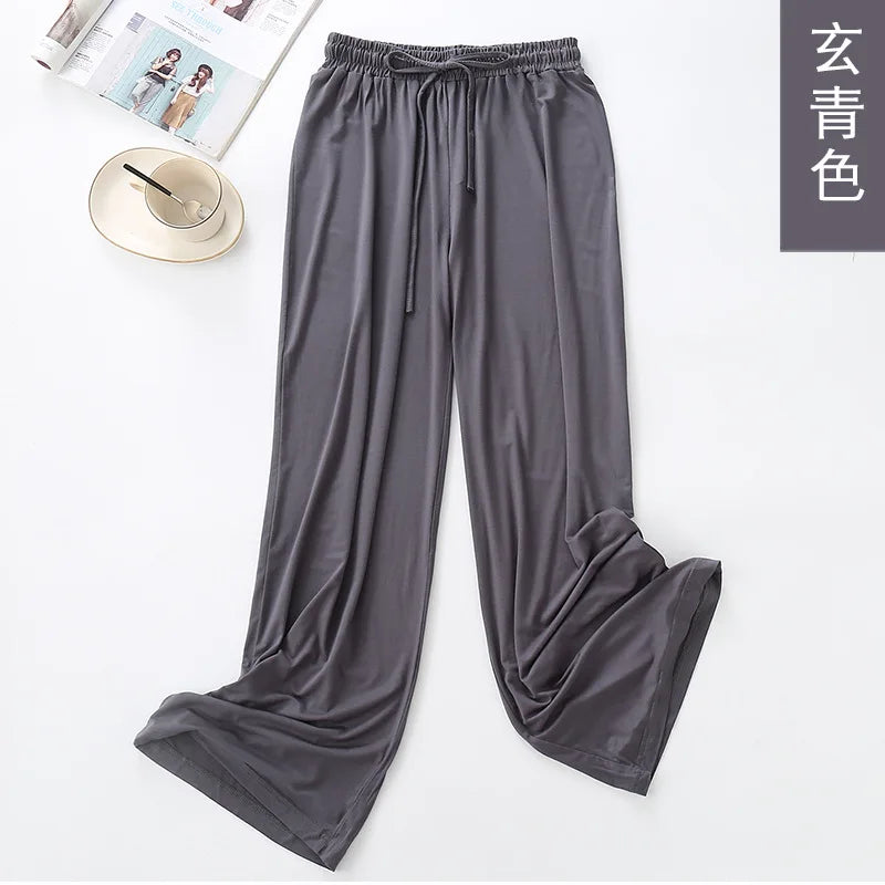 Hot Sale Multiple Colour Winter Women's Home Pants Lounge wear Homewear Pajama Pant Spring Autumn Modal Loose Pyjama Trousers
