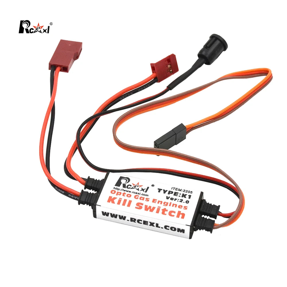 Rcexl Opto Gas Engine Kill Switch Shut Down Version 2.0 for RC Gasoline Airplane DLE Engieen Fix Wing Plane