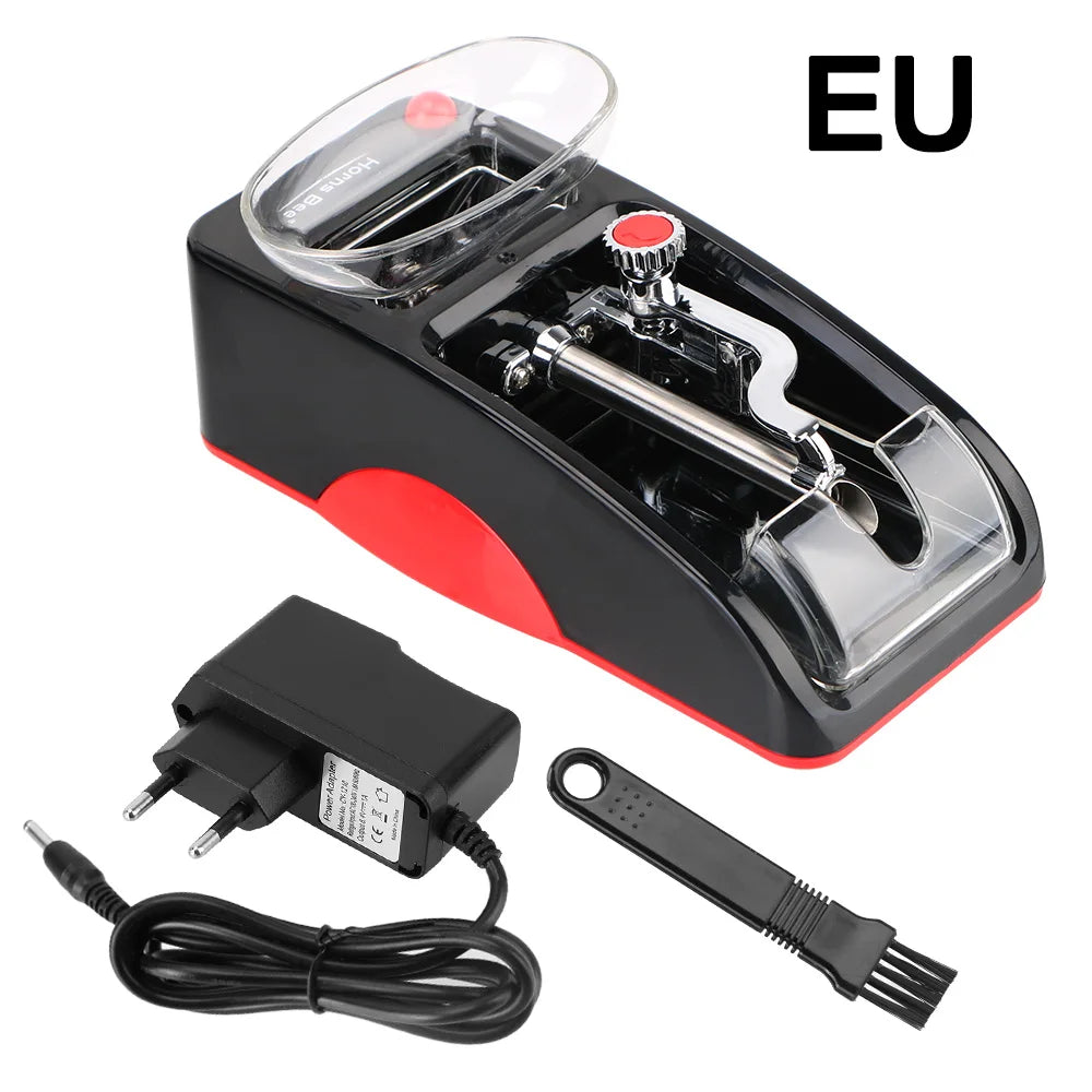 EU US Plug Smoking Accessories Smoking Tool DIY Injector Maker Cigarette Rolling Machine Tobacco Roller Electric Automatic