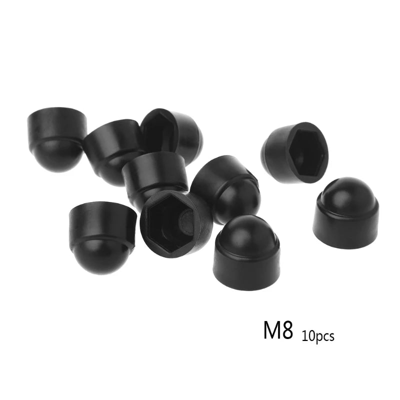 10Pcs M6 M8 M10 M12 Bolt Nut Dome Protection Caps Covers Exposed Hexagon Plastic Nuts and Bolts