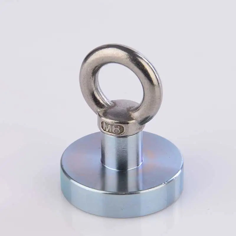 80Kg Neodymium N52 Magnet Super Strong Powerful Circular Ring Salvage Fishing NdfeB Round Magnets Magnetic Material