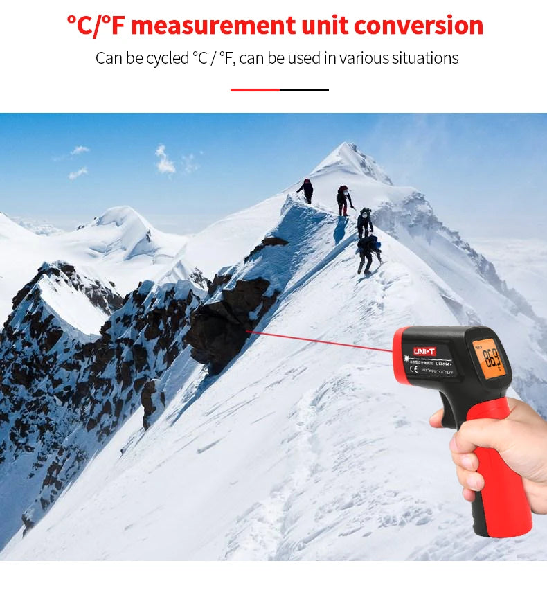 UNI-T UT300A+ Laser Infrared Thermometer Handheld Termometro Digital Industrial Non Contact Laser Temperature Meter Gun
