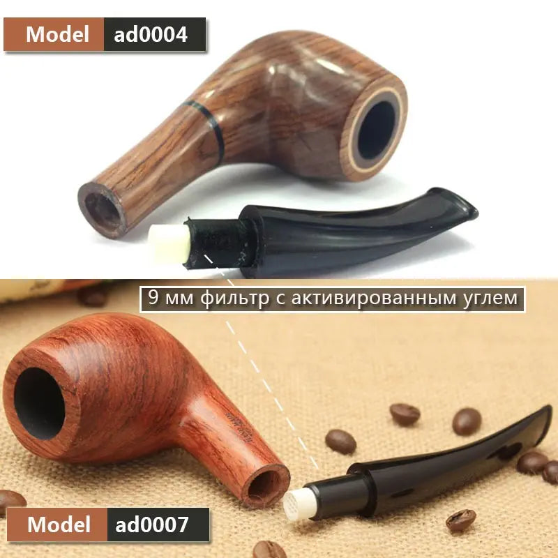 Ru Muxiang 16 Types Rose Wood Smoking Pipe Handmade Wood Tobacco Pipe Smoking Pipe Ad0003-ad0020