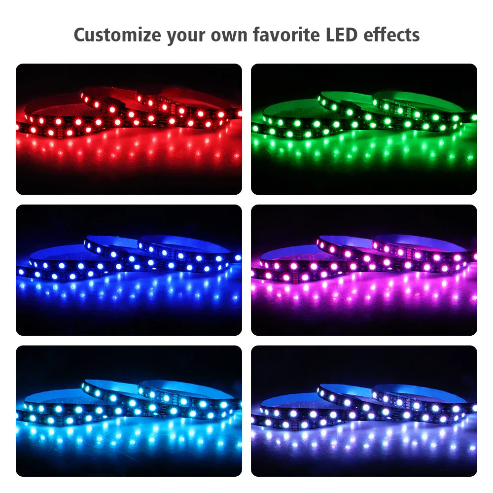 Led Strip Light For 12V 4PIN RGB Header (+12V,G,R,B) Led Strip 5050 On For PC Computer Case Decor , RGB Header Motherboard Strip