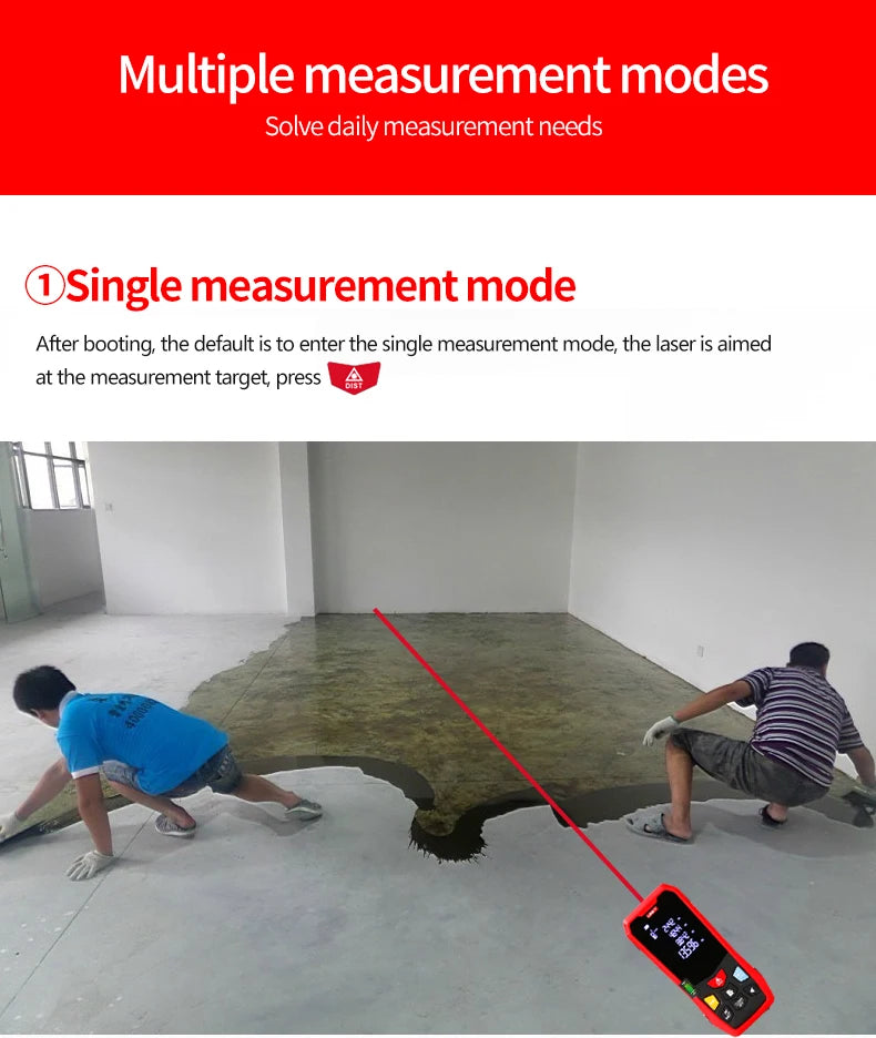 UNI-T Handheld Laser Rangefinder Distance Meter 40M 60M 80M 100M Medidor Laser Tape Build Measure Device Electronic Ruler