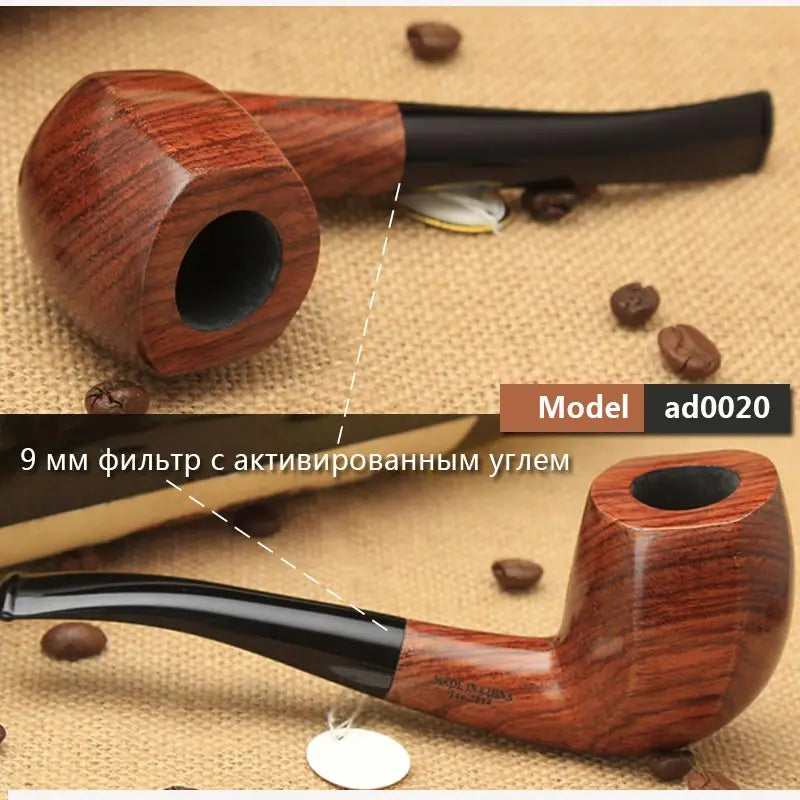 Ru Muxiang 16 Types Rose Wood Smoking Pipe Handmade Wood Tobacco Pipe Smoking Pipe Ad0003-ad0020