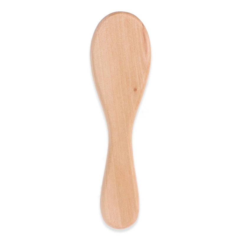Wooden Handle Brush Baby Hairbrush Newborn Hair Infant Comb Head Massager