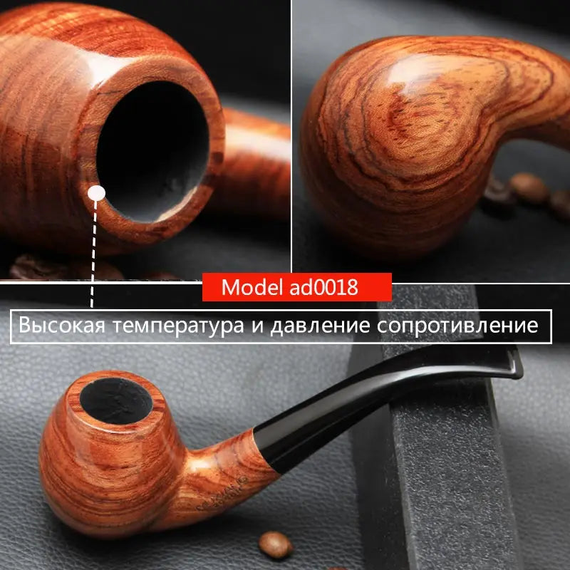 Ru Muxiang 16 Types Rose Wood Smoking Pipe Handmade Wood Tobacco Pipe Smoking Pipe Ad0003-ad0020