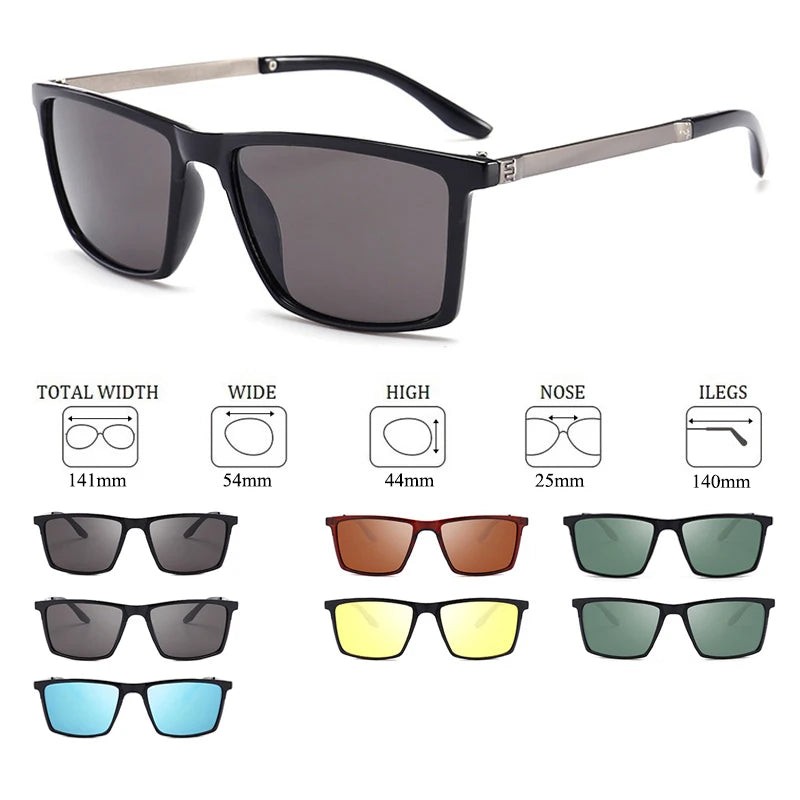 Psacss Square Polarized Sunglasses Men Driving Sun Glasses Male Top Brand Quality Retro Sunglass Lunette De Soleil Homme UV400