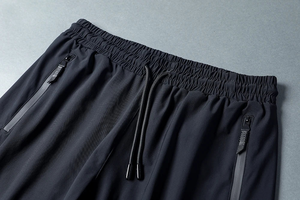 Running Pants Men Sport Jogging Fitness Yoga Training Basketball Football Long Leggings Ice Silk Elastic Quick Drying Trousers