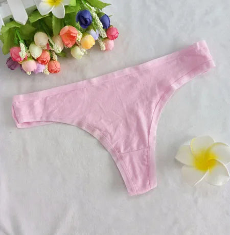 Sexy Thongs Women Tangas Cotton Briefs Lingerie Plus Size Transparent T Panty Underpant G String Panties Underwear T Back Girls