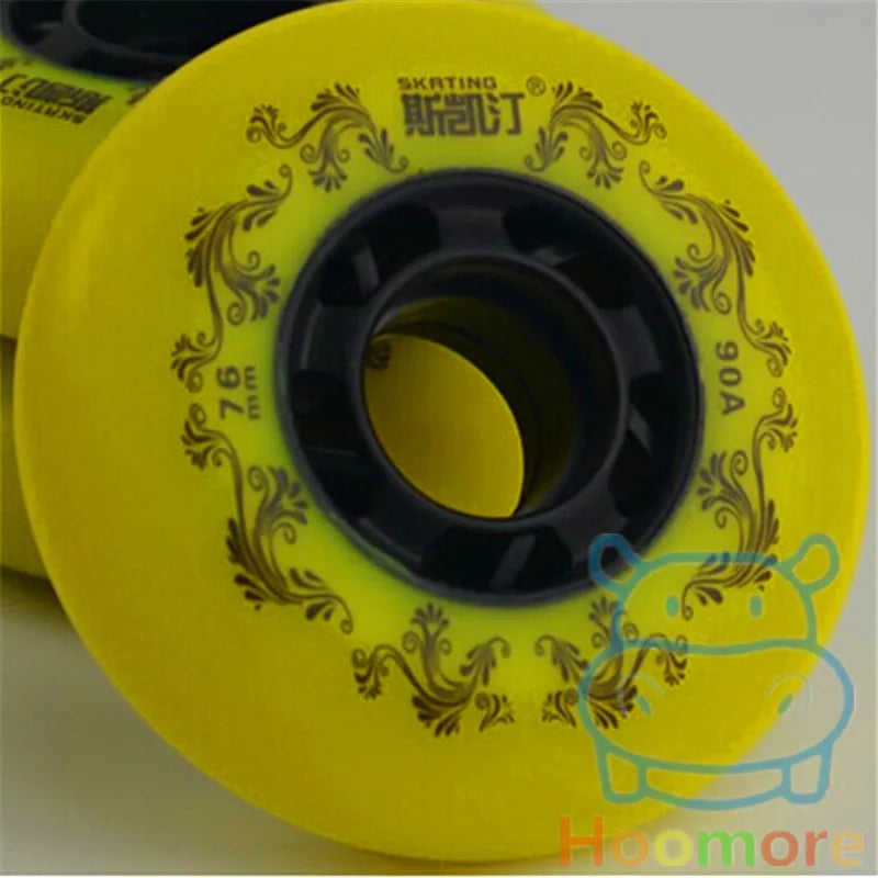 Branded SKATING 3rd 90A inline skates wheel Braking roller Blade rodas Slide Skating Ruedas for Sliding paiting