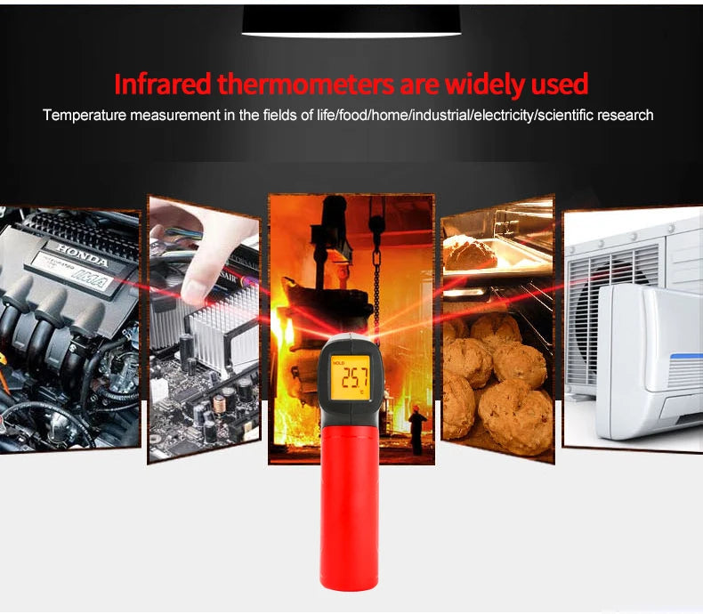 UNI-T UT300A+ Laser Infrared Thermometer Handheld Termometro Digital Industrial Non Contact Laser Temperature Meter Gun