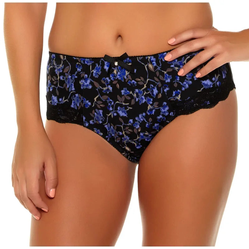 Lingerie Underwear Women Panties Pure Cotton Crotch Modal 6 Colors Floral Print Big Size XLXXLXXXL4XL5XL6XL7XL High-Rise Style