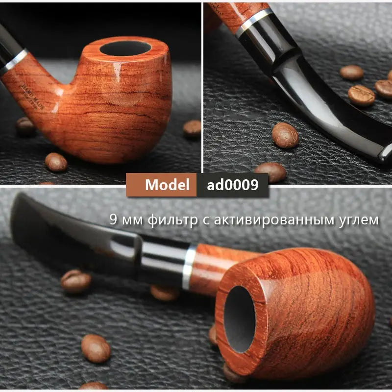 Ru Muxiang 16 Types Rose Wood Smoking Pipe Handmade Wood Tobacco Pipe Smoking Pipe Ad0003-ad0020