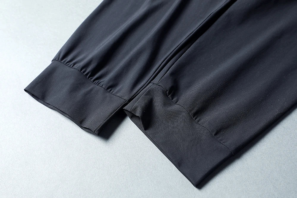 Running Pants Men Sport Jogging Fitness Yoga Training Basketball Football Long Leggings Ice Silk Elastic Quick Drying Trousers