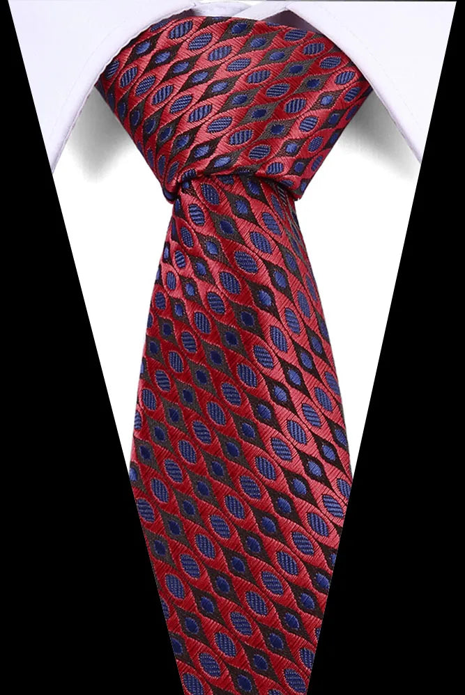 Silk tie skinny 7.5 cm Red floral necktie high fashion plaid ties for men slim cotton cravat neckties Mens 2019 gravatas