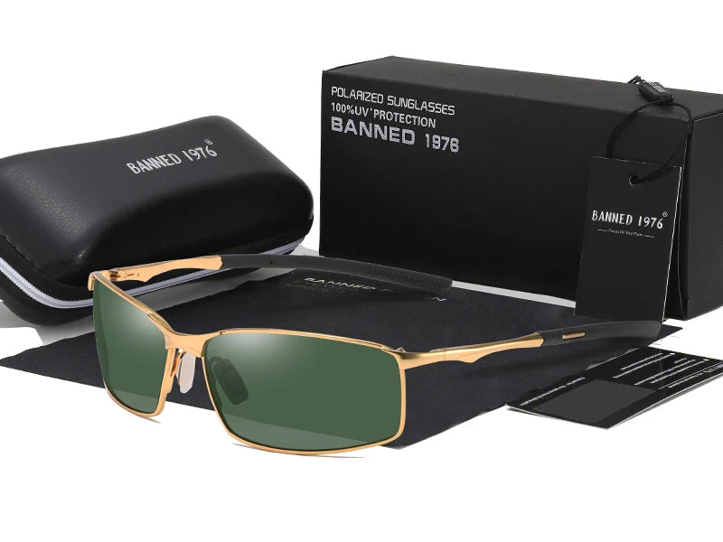 2021 Latest  HD Polarized Sunglasses Men Square Driving Shades Male Vintage Sun Glasses For Men Women Mirror Summer UV400 Oculos