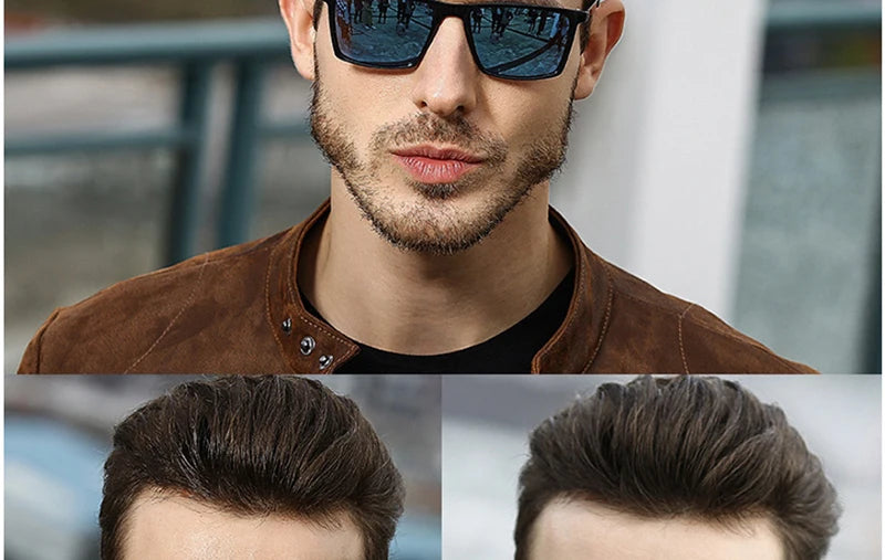Psacss Square Polarized Sunglasses Men Driving Sun Glasses Male Top Brand Quality Retro Sunglass Lunette De Soleil Homme UV400