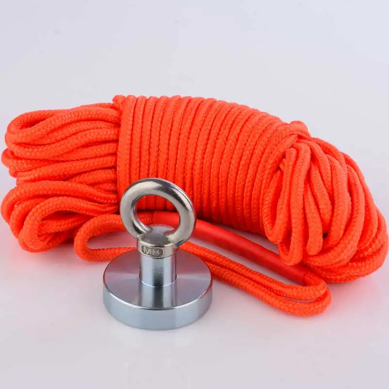 80Kg Neodymium N52 Magnet Super Strong Powerful Circular Ring Salvage Fishing NdfeB Round Magnets Magnetic Material