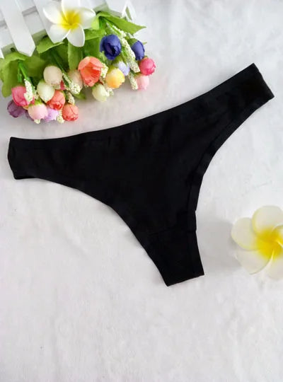 Sexy Thongs Women Tangas Cotton Briefs Lingerie Plus Size Transparent T Panty Underpant G String Panties Underwear T Back Girls