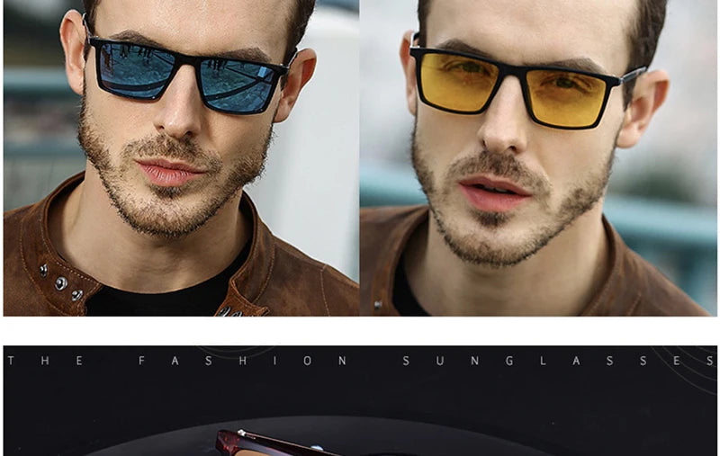 Psacss Square Polarized Sunglasses Men Driving Sun Glasses Male Top Brand Quality Retro Sunglass Lunette De Soleil Homme UV400