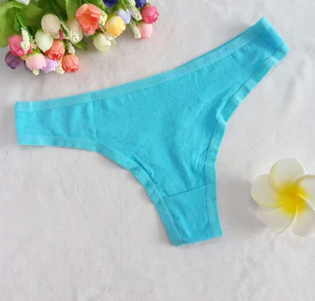Sexy Thongs Women Tangas Cotton Briefs Lingerie Plus Size Transparent T Panty Underpant G String Panties Underwear T Back Girls