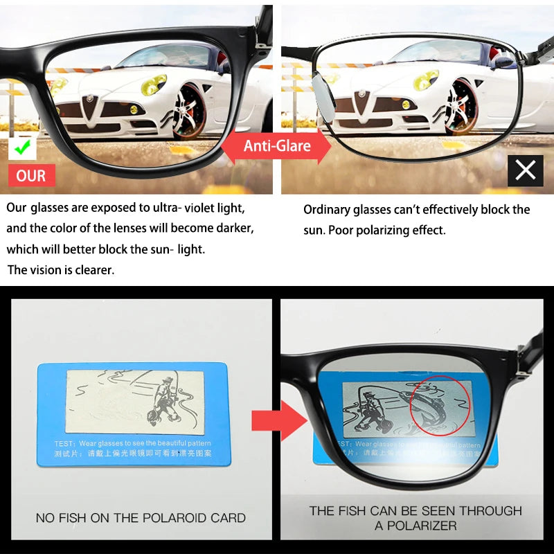 Psacss Square Polarized Sunglasses Men Driving Sun Glasses Male Top Brand Quality Retro Sunglass Lunette De Soleil Homme UV400