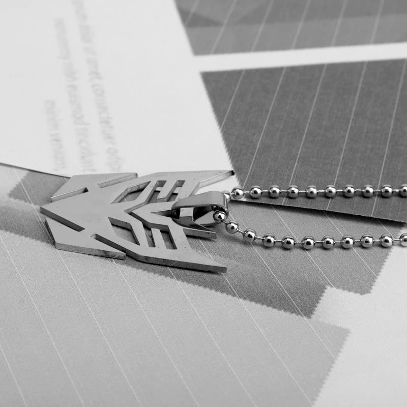 Hot Movie Jewelry Transformation Stainless Steel Silver Plated Pendant Necklace For Men Gifts