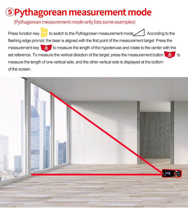 UNI-T Handheld Laser Rangefinder Distance Meter 40M 60M 80M 100M Medidor Laser Tape Build Measure Device Electronic Ruler