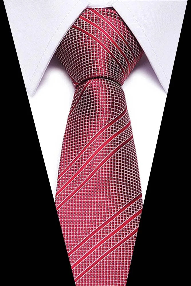 Silk tie skinny 7.5 cm Red floral necktie high fashion plaid ties for men slim cotton cravat neckties Mens 2019 gravatas