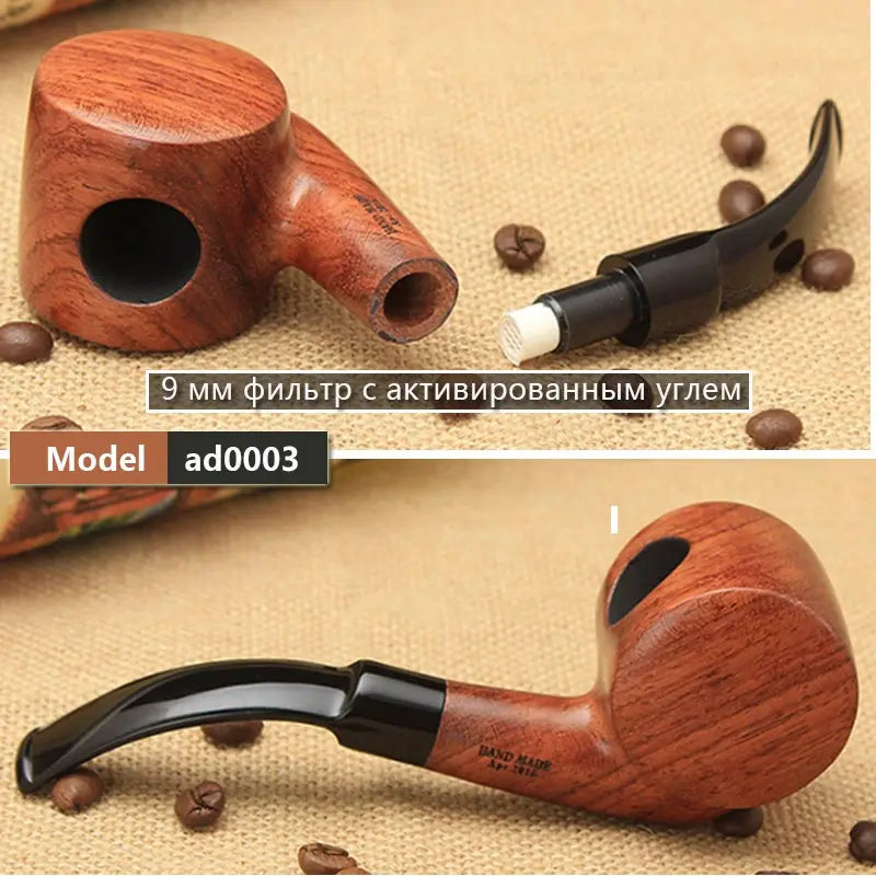 Ru Muxiang 16 Types Rose Wood Smoking Pipe Handmade Wood Tobacco Pipe Smoking Pipe Ad0003-ad0020
