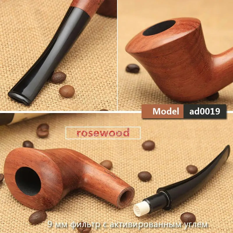 Ru Muxiang 16 Types Rose Wood Smoking Pipe Handmade Wood Tobacco Pipe Smoking Pipe Ad0003-ad0020
