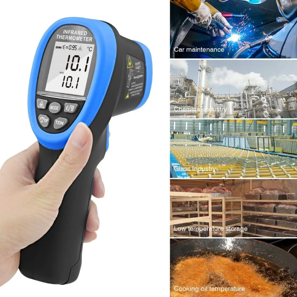 -50℃ to 1500℃ Laser Thermometer Gun Pyrometer 30:1High Temp Infrared Thermometer Digital IR Temperature,BT-1500
