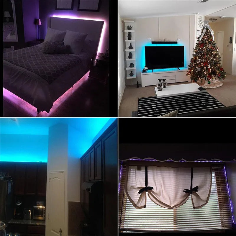 5M 2835 RGB LED Strip Light 300 LEDs DC 12V Red Green Blue Warm White Cool White Flexible SMD 2835 LED Diode Ribbon Tape Lamp