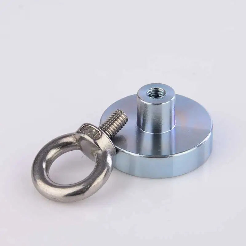 80Kg Neodymium N52 Magnet Super Strong Powerful Circular Ring Salvage Fishing NdfeB Round Magnets Magnetic Material