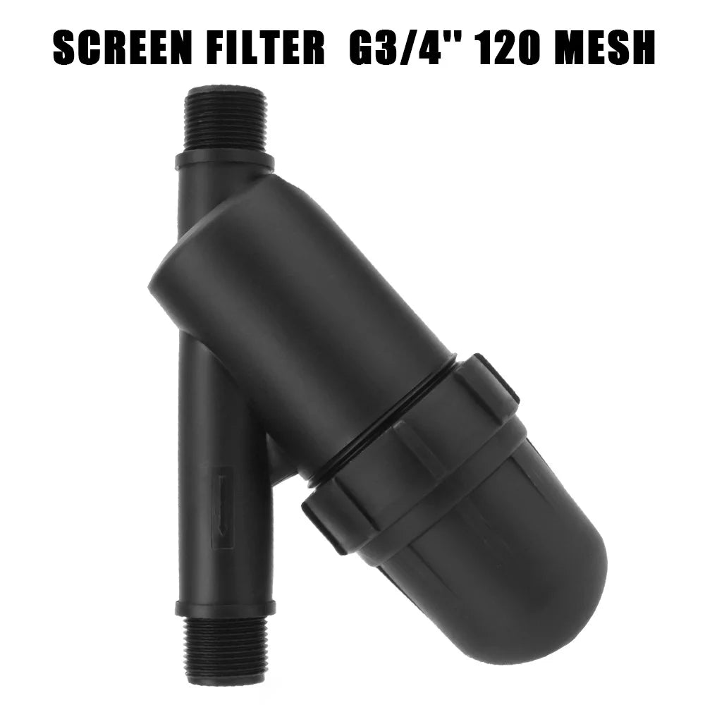 Sprayer Water Filters 3/4 Inch Irrigation Drip Fountain Tools Garden Watering Screen Filter 120 Mesh Stainless Steel Net